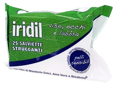 

Салфетки для снятия макияжа с лица и глаз Iridil, 25 шт.