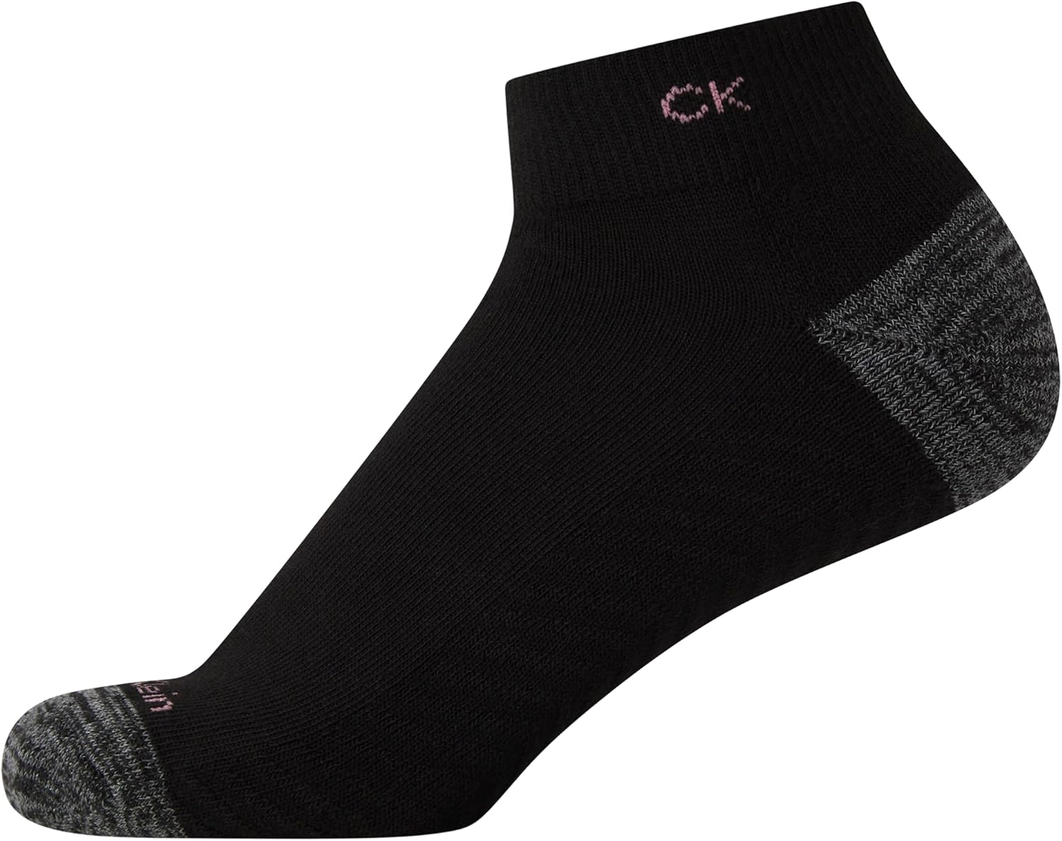 Женские носки Calvin Klein Quarter - упаковка из 6 пар носков с мягкой подошвой, дышащими и низким вырезом для бега, ходьбы и повседневной носки, Black Multi — фото 2