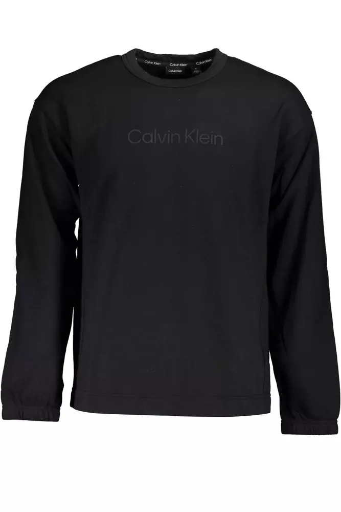 

Черный хлопковый мужской свитер Calvin Klein