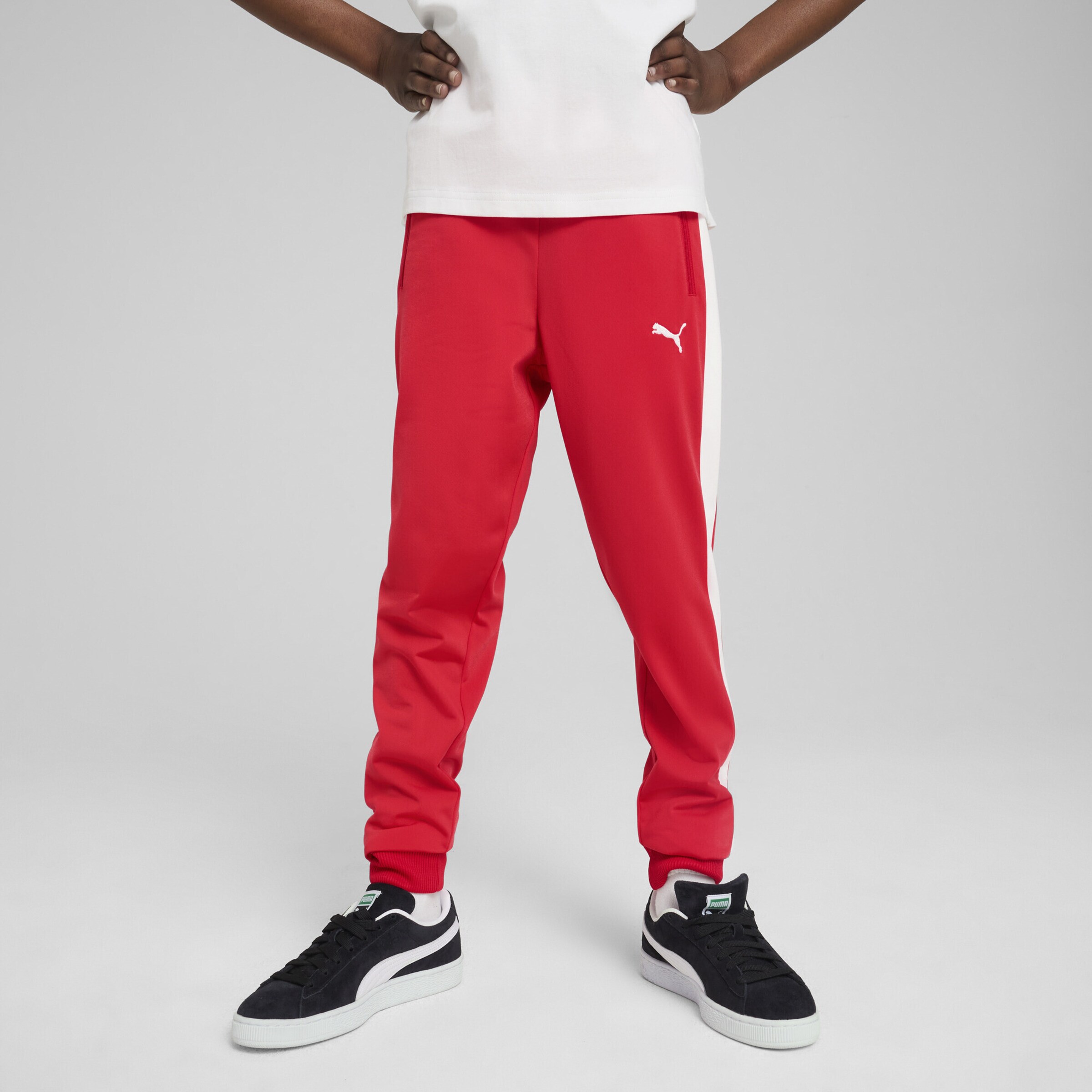 PUMA Брюки Tapered 'T7 Always On' в красном цвете — фото 3