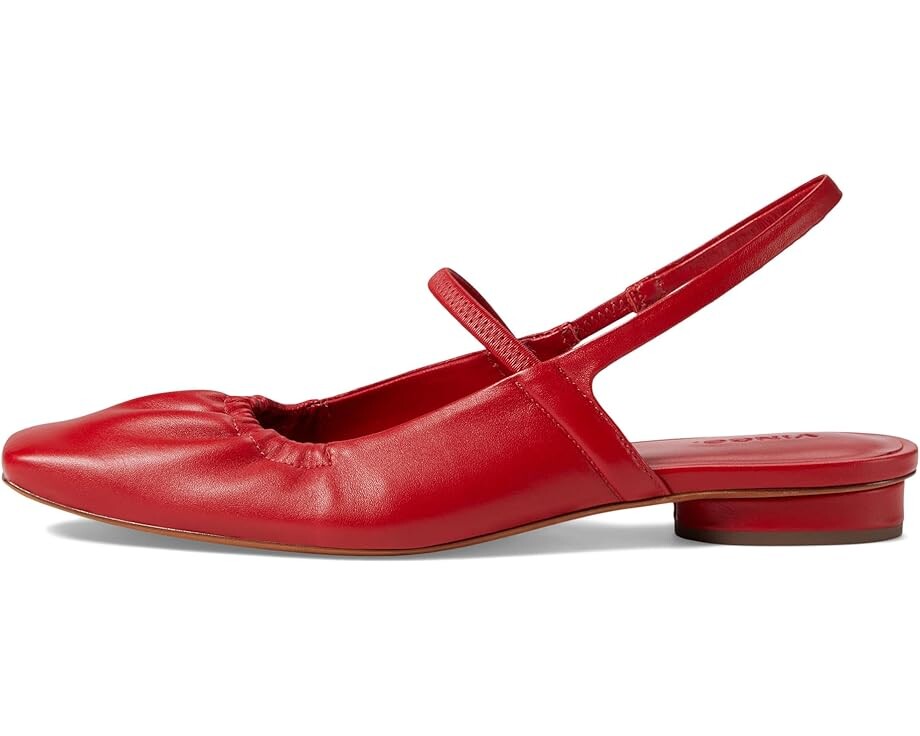 Туфли на плоской подошве Vince Venice, цвет Crimson Red Leather — фото 4