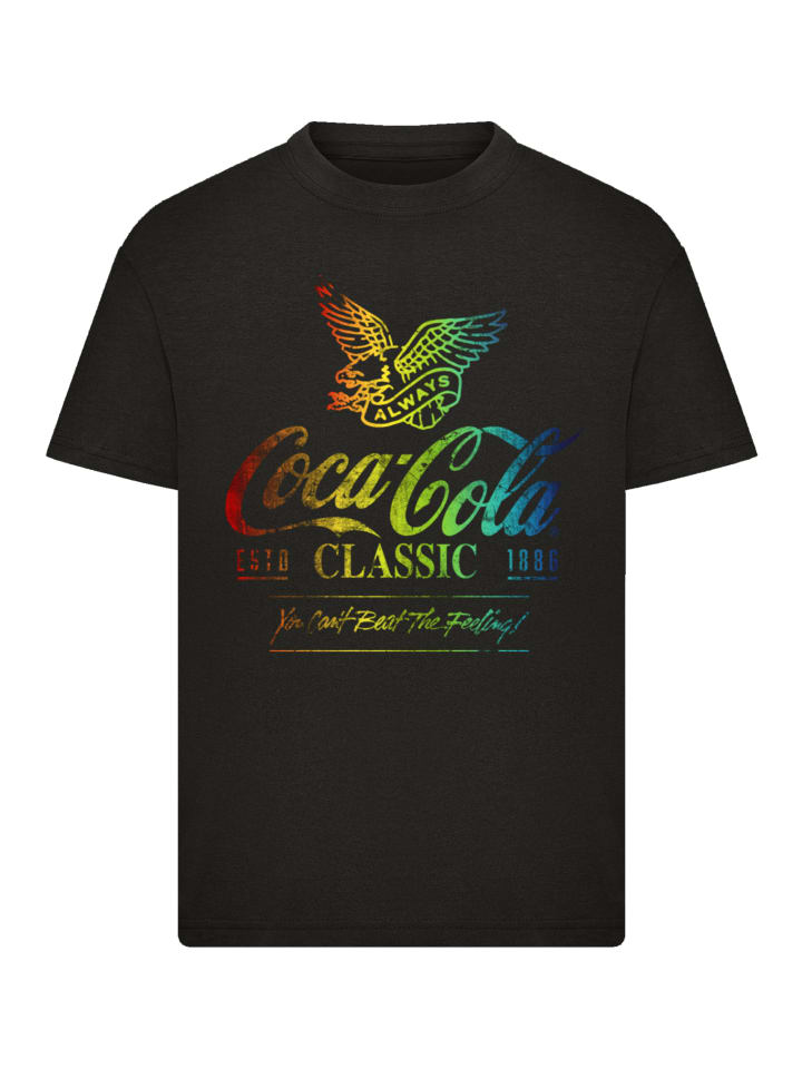 

Футболка с принтом Coca Cola Ombre черного цвета F4NT4STIC, Черный, Футболка с принтом Coca Cola Ombre черного цвета F4NT4STIC