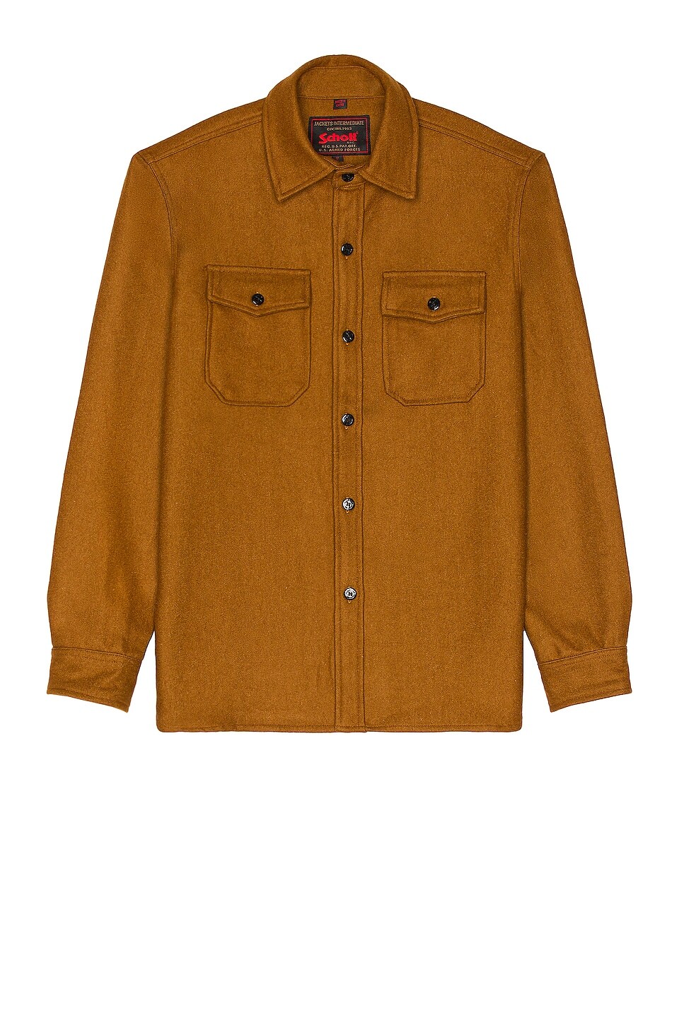 

Рубашка Schott CPO Wool, цвет Coyote