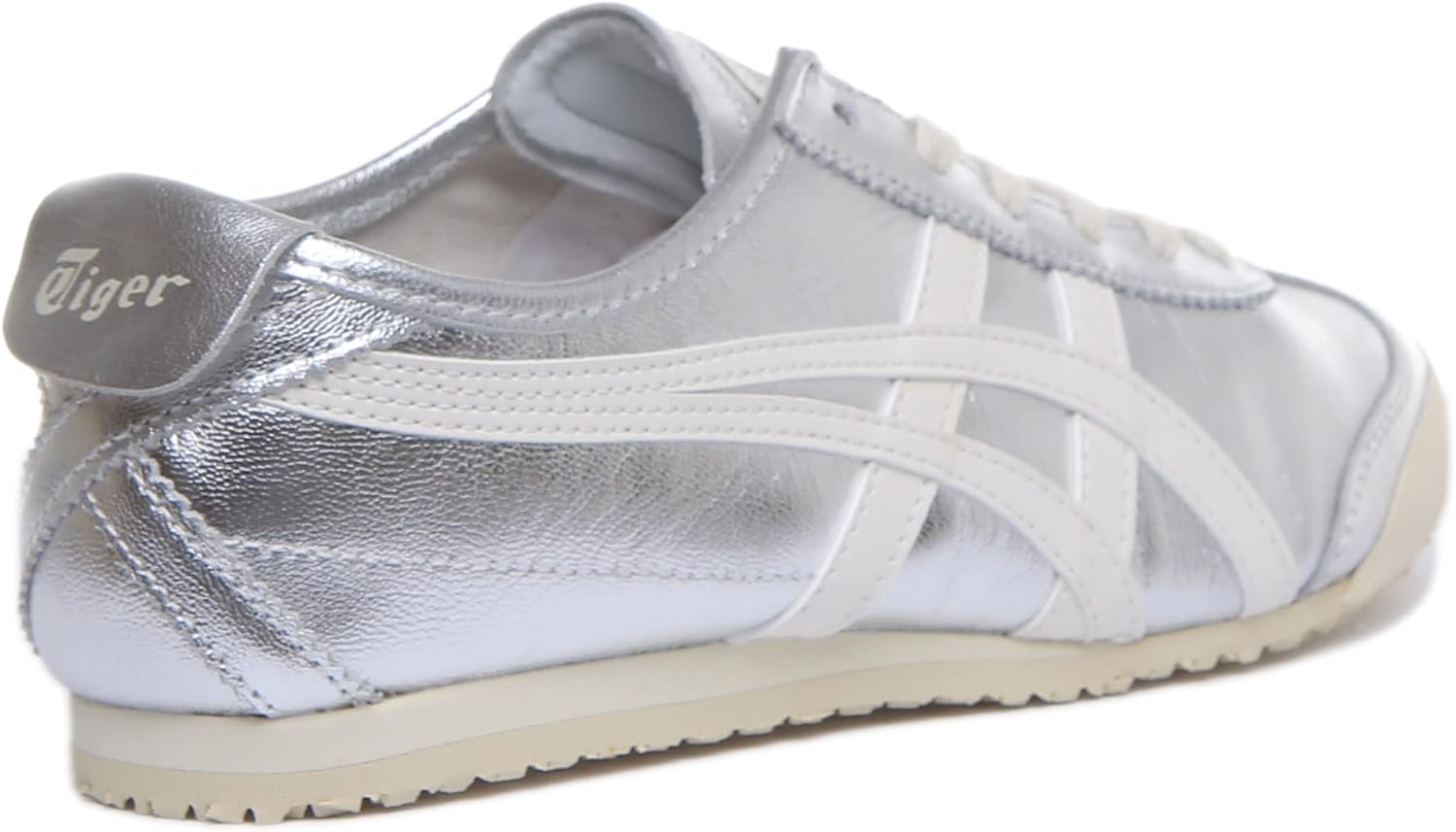 Кроссовки Onitsuka Tiger Unisex Adult Mexico 66, серебристый/слоновая кость — фото 4