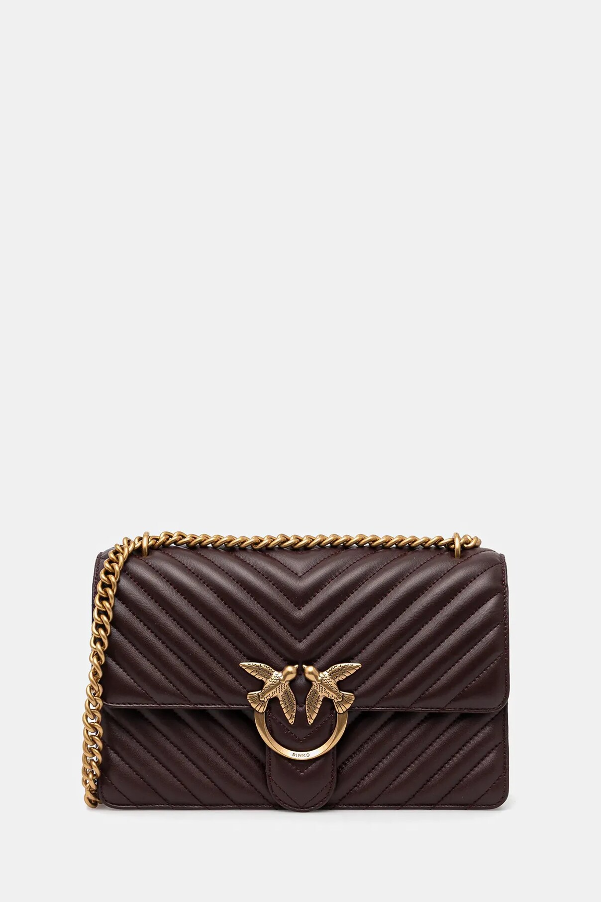 

Сумочка из кожи Pinko, коричневый