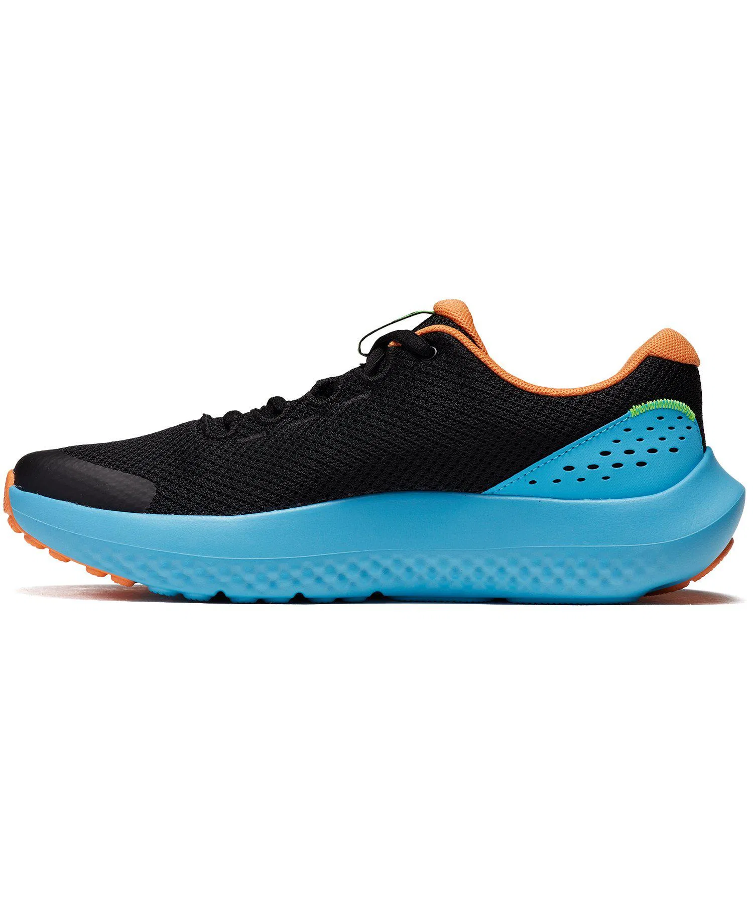 Детские кроссовки UNDER ARMOUR UA Surge 4 для бега чёрные с розовым — фото 2