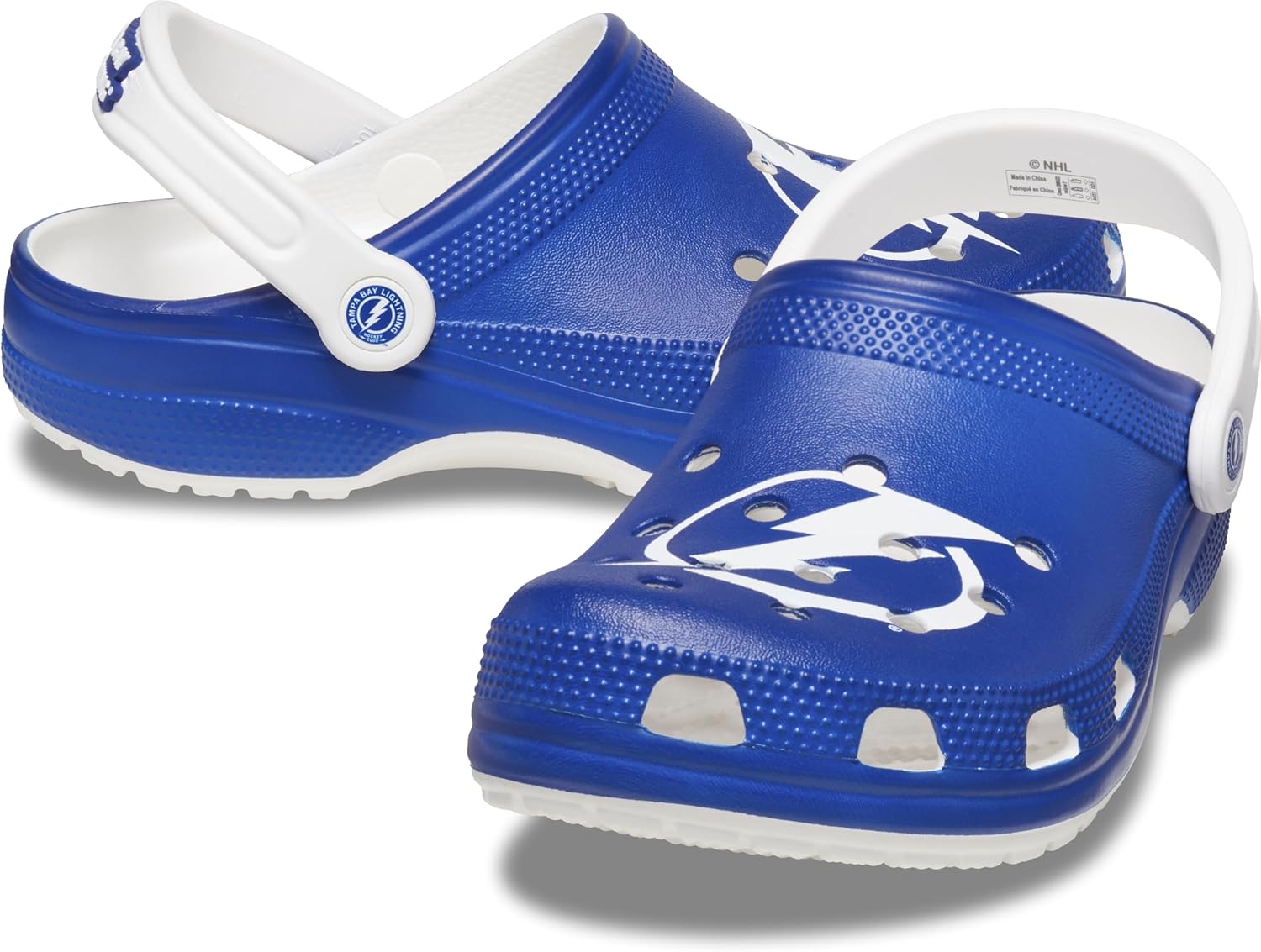 

Унисекс сабо Crocs NHL Classic для взрослых, 11 Women/9 Men Tampa Bay Lightning