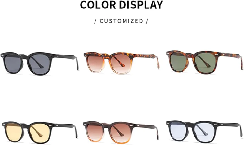 

Ретро-модные солнцезащитные очки для женщин и мужчин, классический винтажный стиль, защита от УФ-излучения UV400, для активного отдыха на природе VFDHN, Leopard