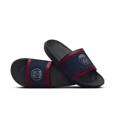

Шлепанцы Nike Offcourt (Paris Saint-Germain) Soccer Slides, цвет Midnight Navy/Dark Smoke Grey/University Red