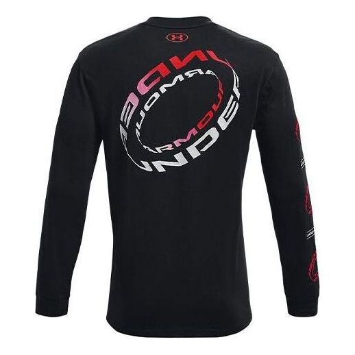 

Футболка branded spiral heavyweight long sleeve t-shirt 'black' Under Armour, черный