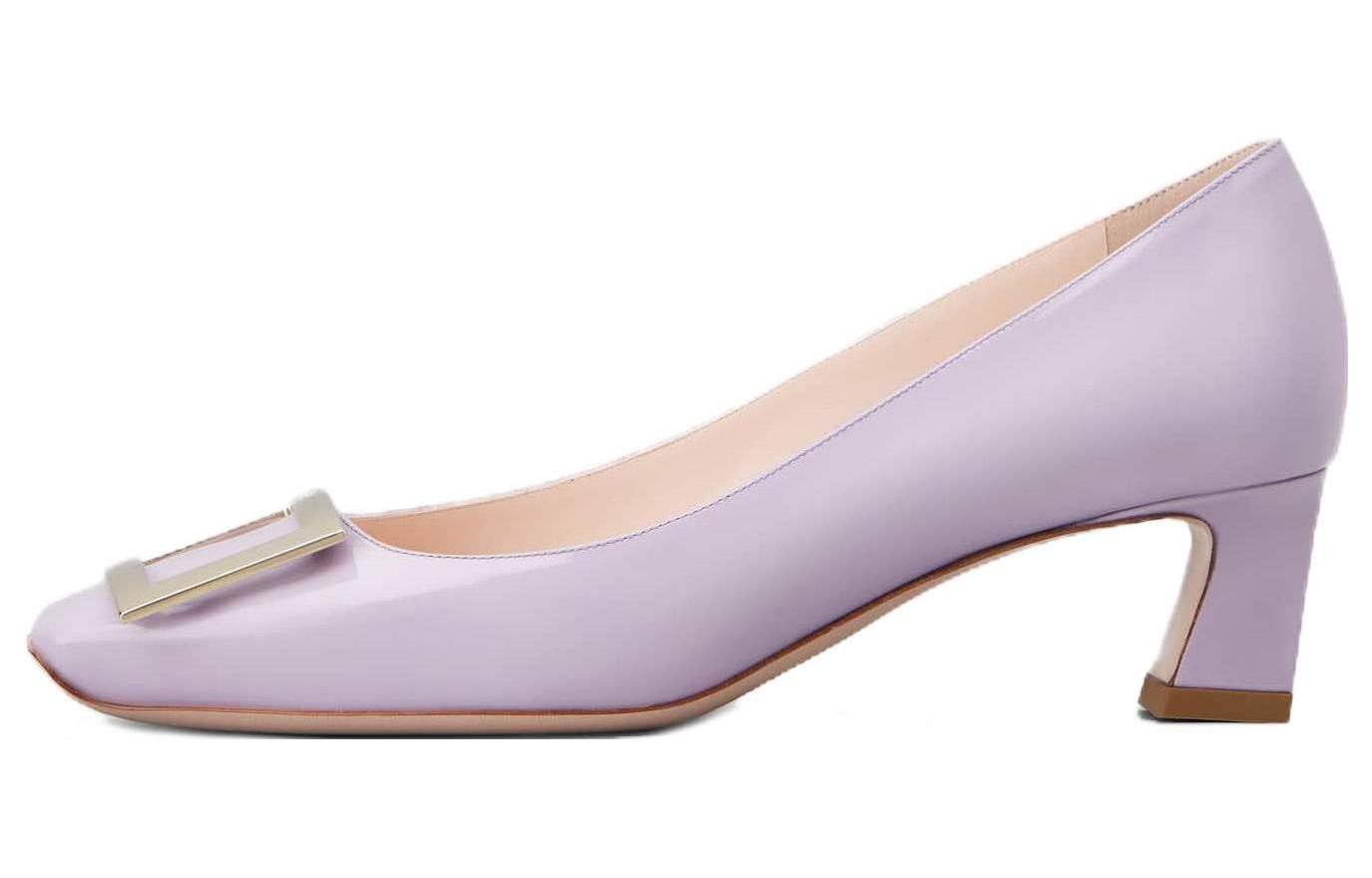 Roger Vivier Туфли на высоком каблуке 4 см, женские, фиолетовые