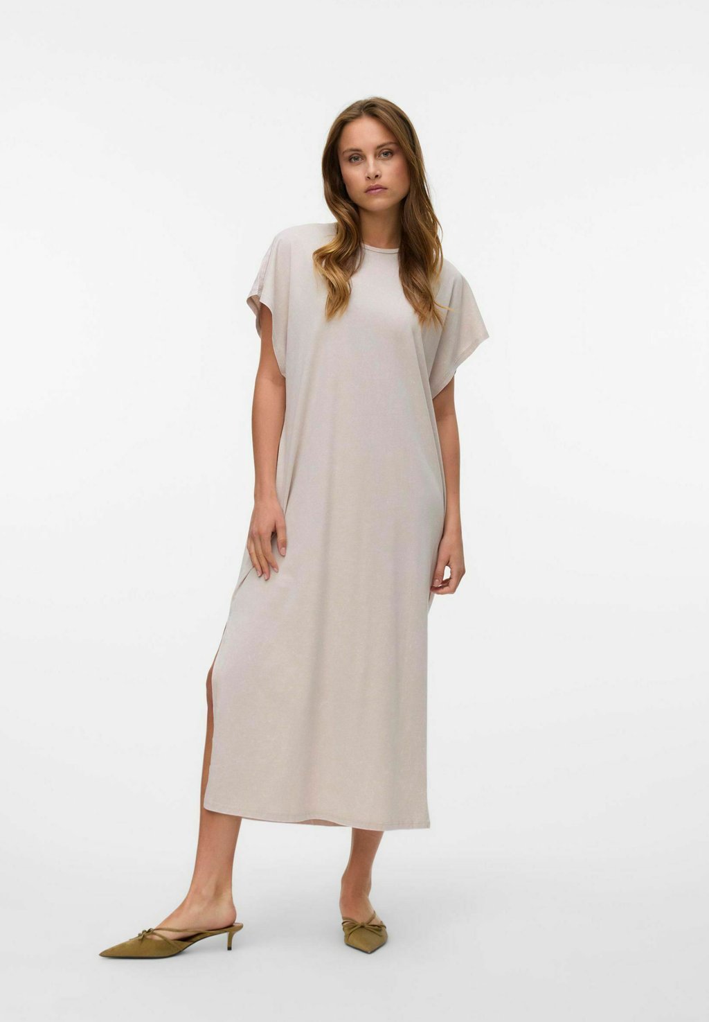 

Повседневное платье VMMILA MIDI Vero Moda, серебряный