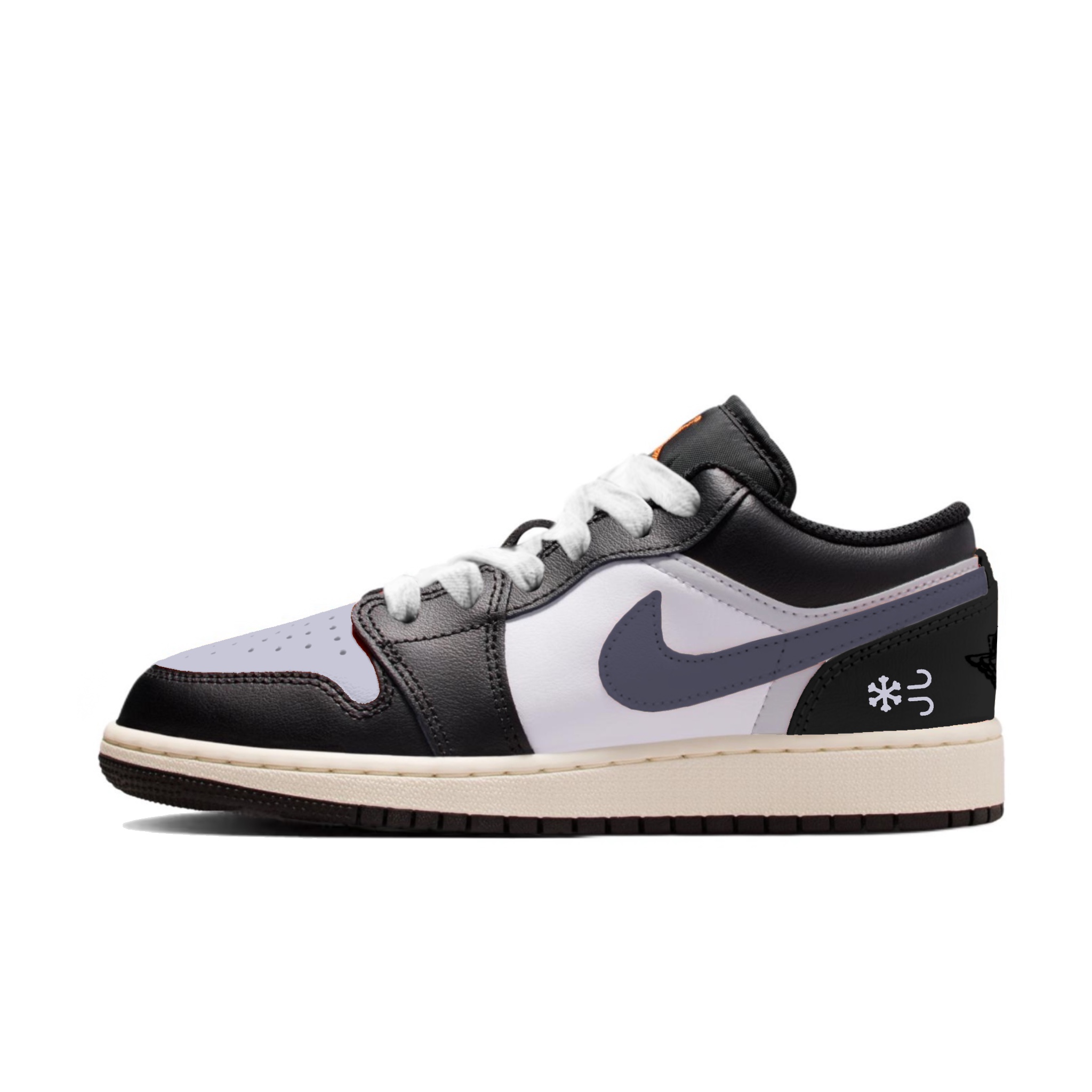 

Jordan Air 1 Low Slip Resistant Abrasion Resistant низкие детские баскетбольные кроссовки Violet Unisex