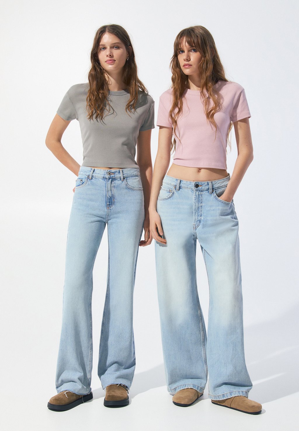 

Рубашка с принтом SHORT SLEEVE 2 PACK PULL&BEAR, розовый