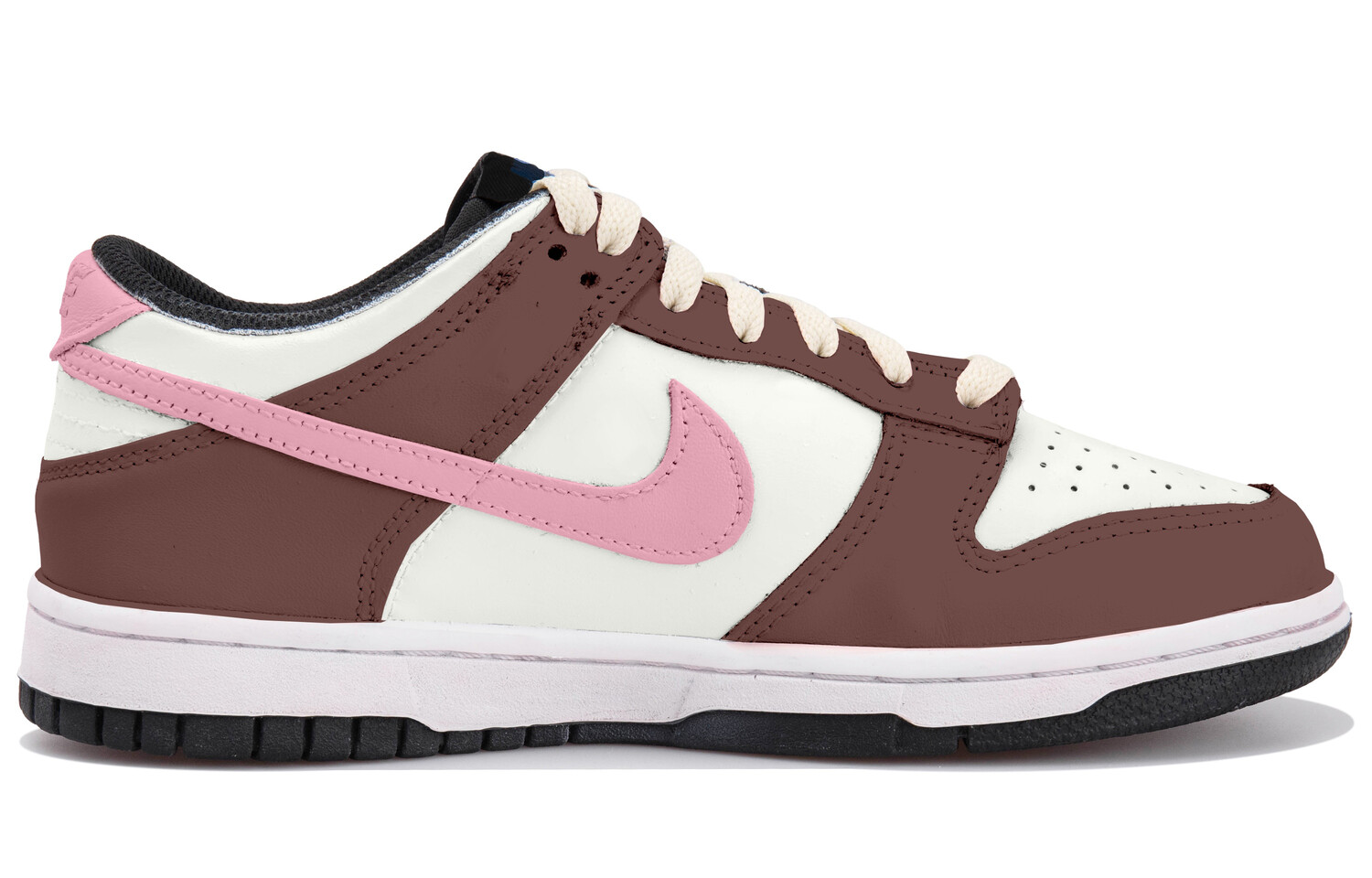 

Кроссовки Nike Dunk Skateboarding Shoes Women's Low-top White/pink/brown, белый