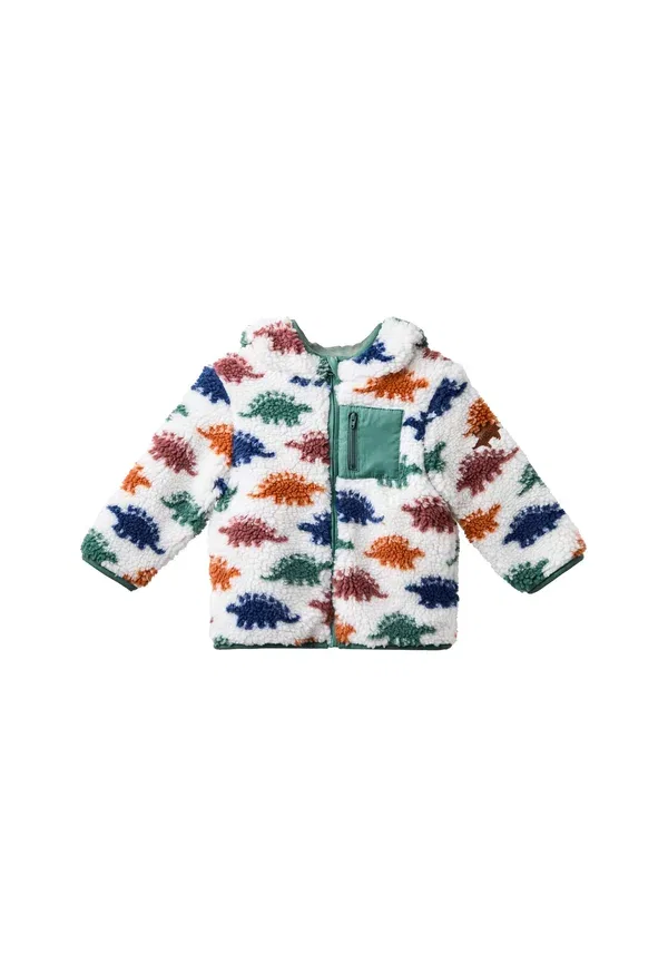 Куртка флисовая с капюшоном Regular fit Jojo Maman Bébé, натуральный