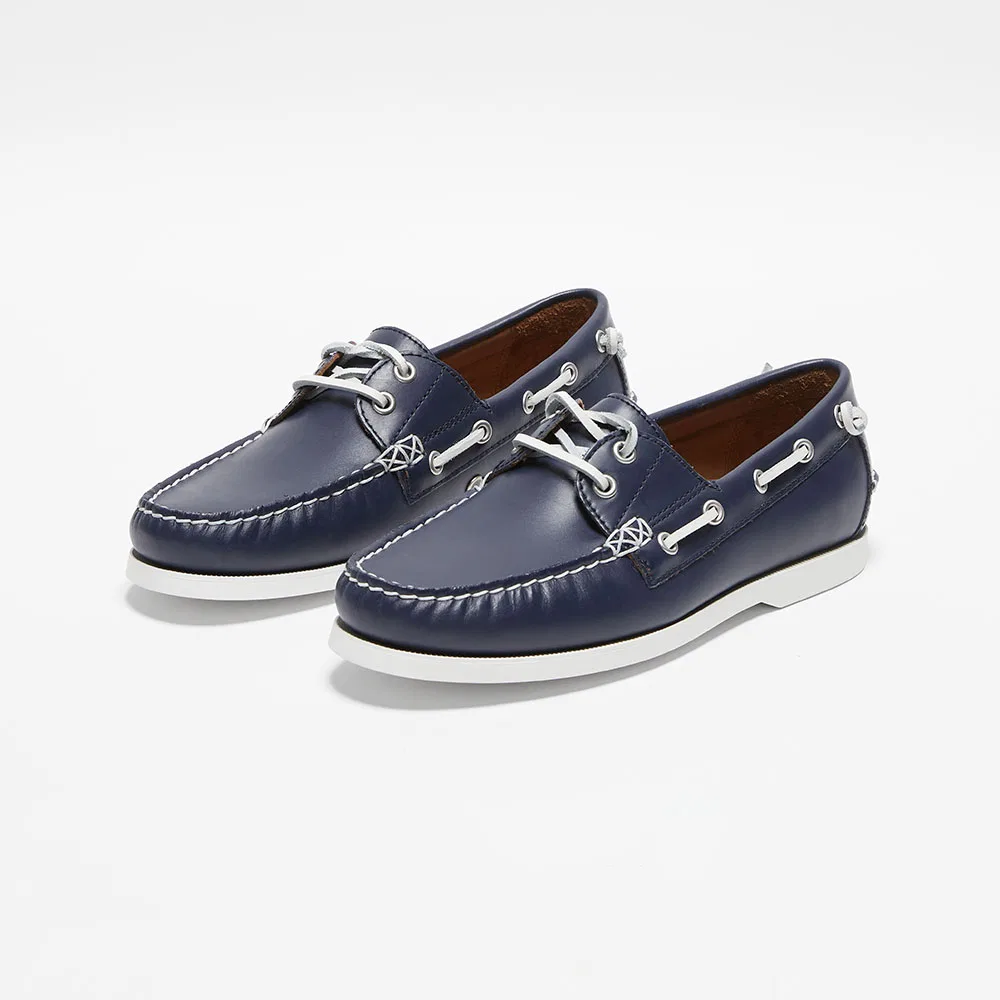 Мужские кожаные топсайдеры Merton, тёмно-синие, от Polo Ralph Lauren