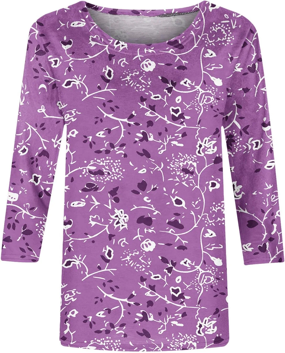 

Женский топ с 3/4 рукавом и цветочным принтом в стиле бохо Mzkdieey