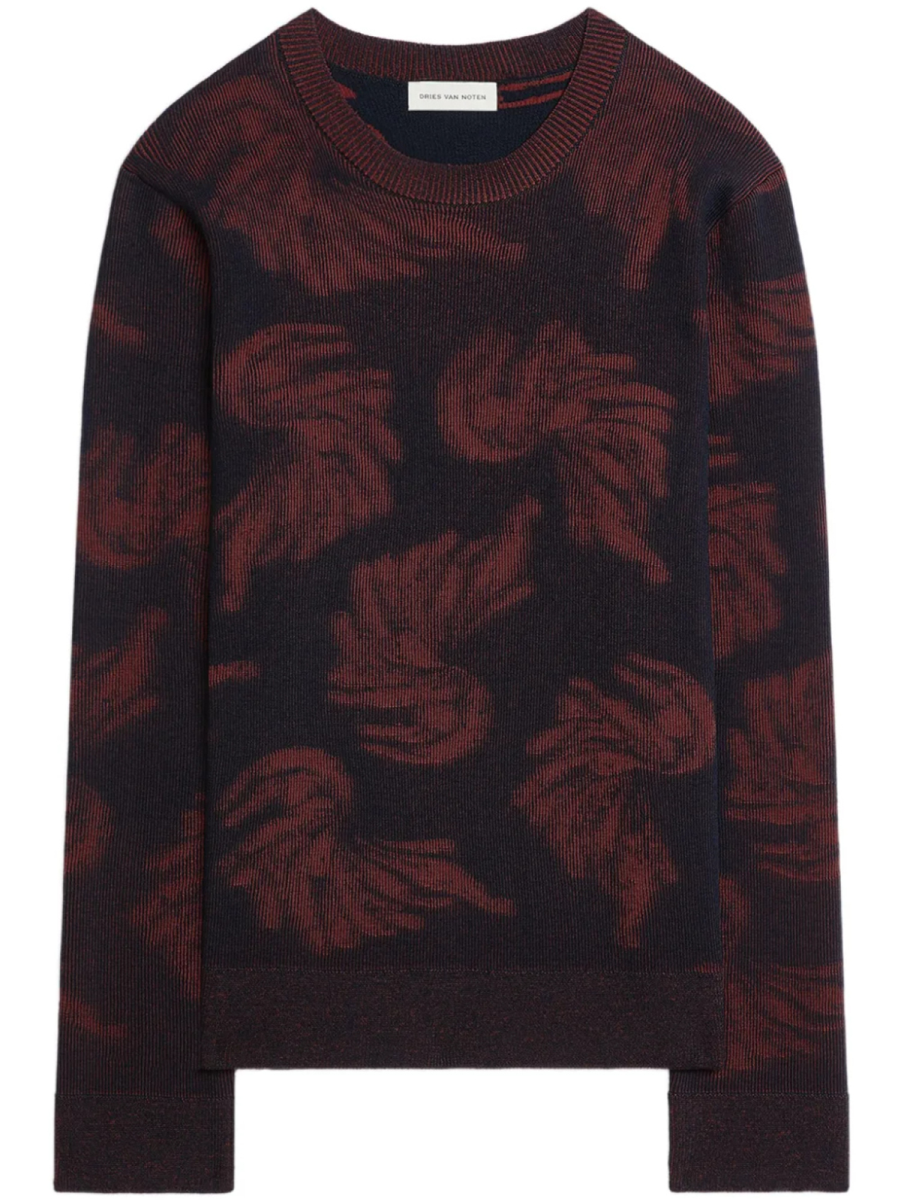 

DRIES VAN NOTEN жаккардовый свитер, синий