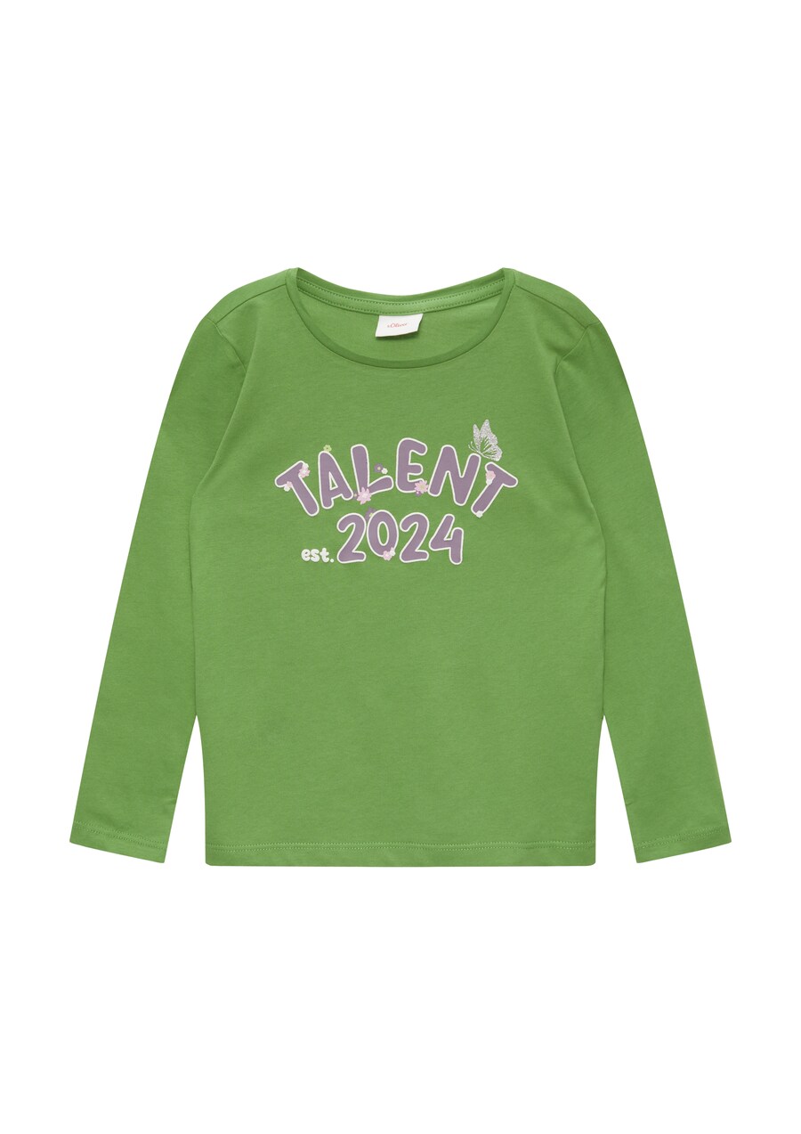 

Лонгслив s.Oliver Shirt, зеленый