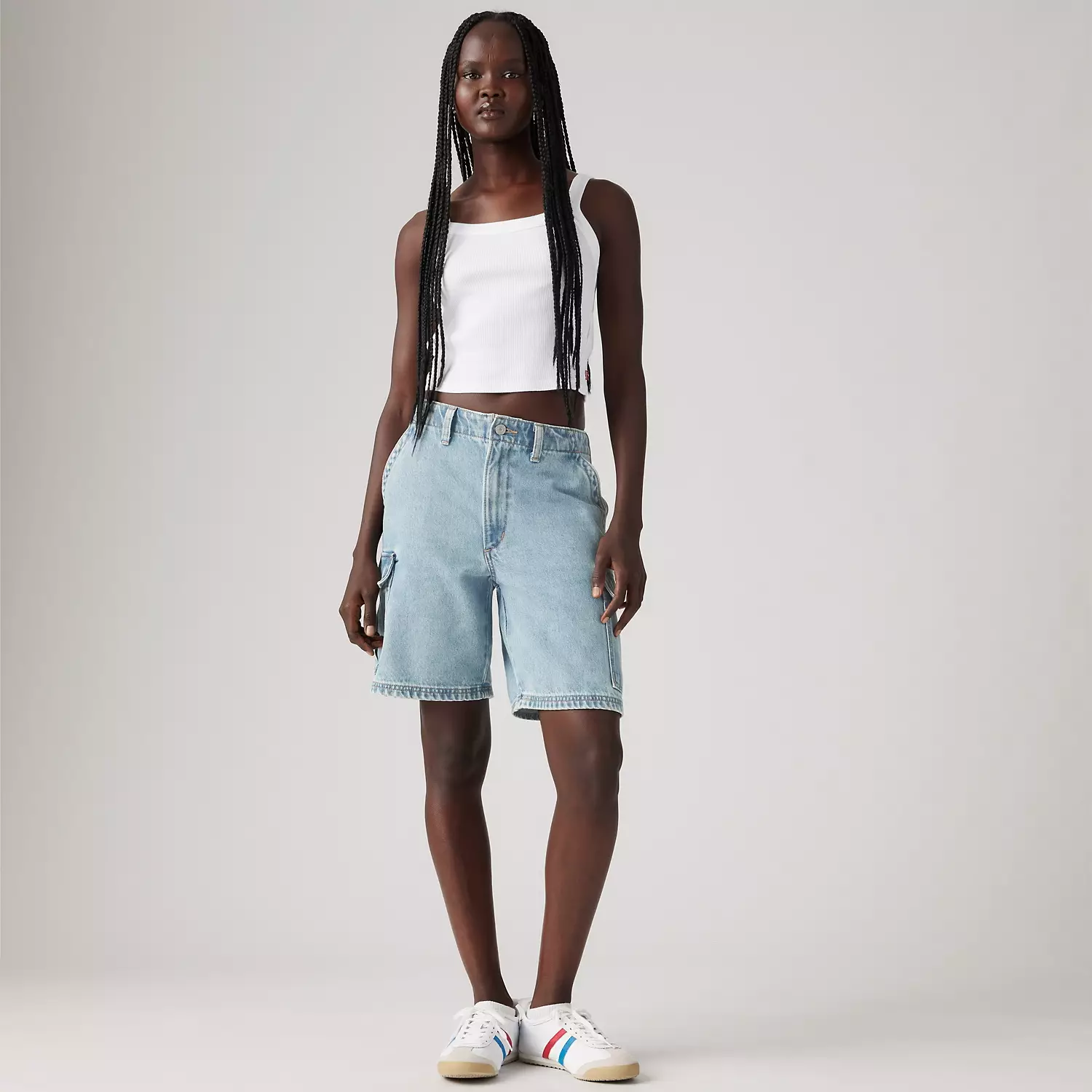

Женские шорты Baggy Cargo Levi's, цвет Too Clean - Medium Wash
