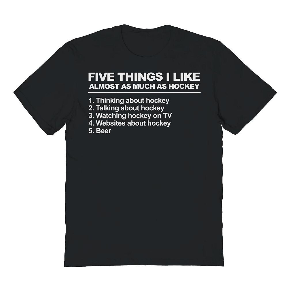 

Мужская хоккейная футболка Duke & Sons Five Things с рисунком COLAB89, черный