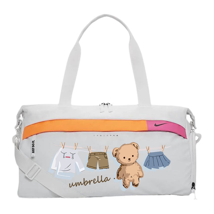 

Nike Полиэстеровый узорчатый наплечный рюкзак унисекс белый, Drying