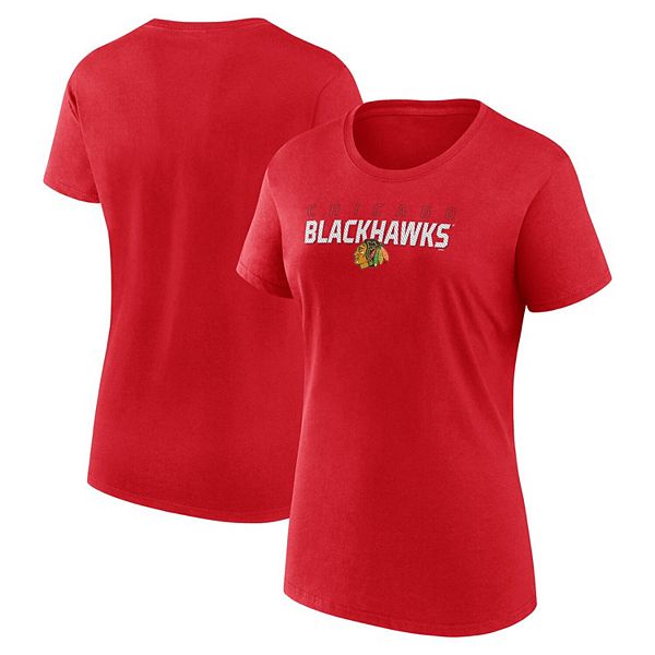 

Женская красная футболка с круглым вырезом chicago blackhawks launch Unbranded, Красный, Женская красная футболка с круглым вырезом chicago blackhawks launch Unbranded