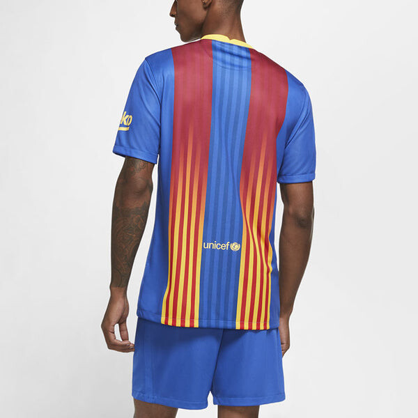 Футболка Nike 20/21 FC Barcelona 4th Jersey 'Blue', синий — фото 4