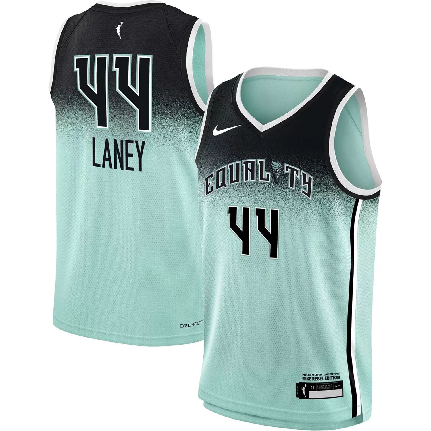 Молодежная футболка Nike Betnijah Laney Black New York Liberty Swingman Player — Explorer Edition Nike