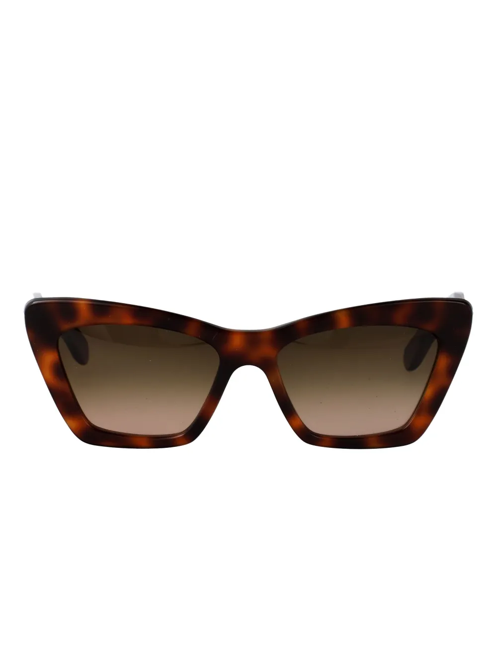 

Солнцезащитные очки «кошачий глаз» в черепаховой оправе Ferragamo Eyewear, коричневый