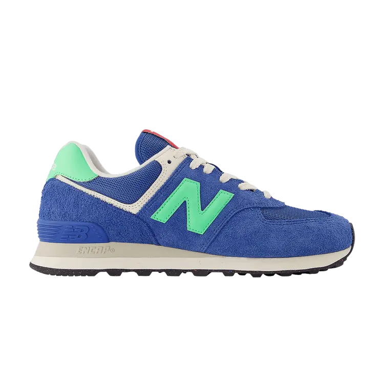 

Кроссовки New Balance 574 'Blue Agate Lime Leaf', синий