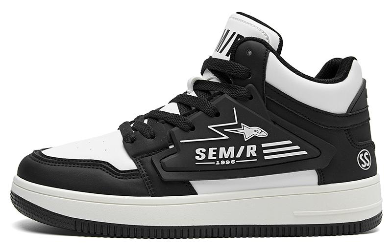 

Мужские высокие кроссовки для скейтбординга Mid Top SEMIR, белый/черный