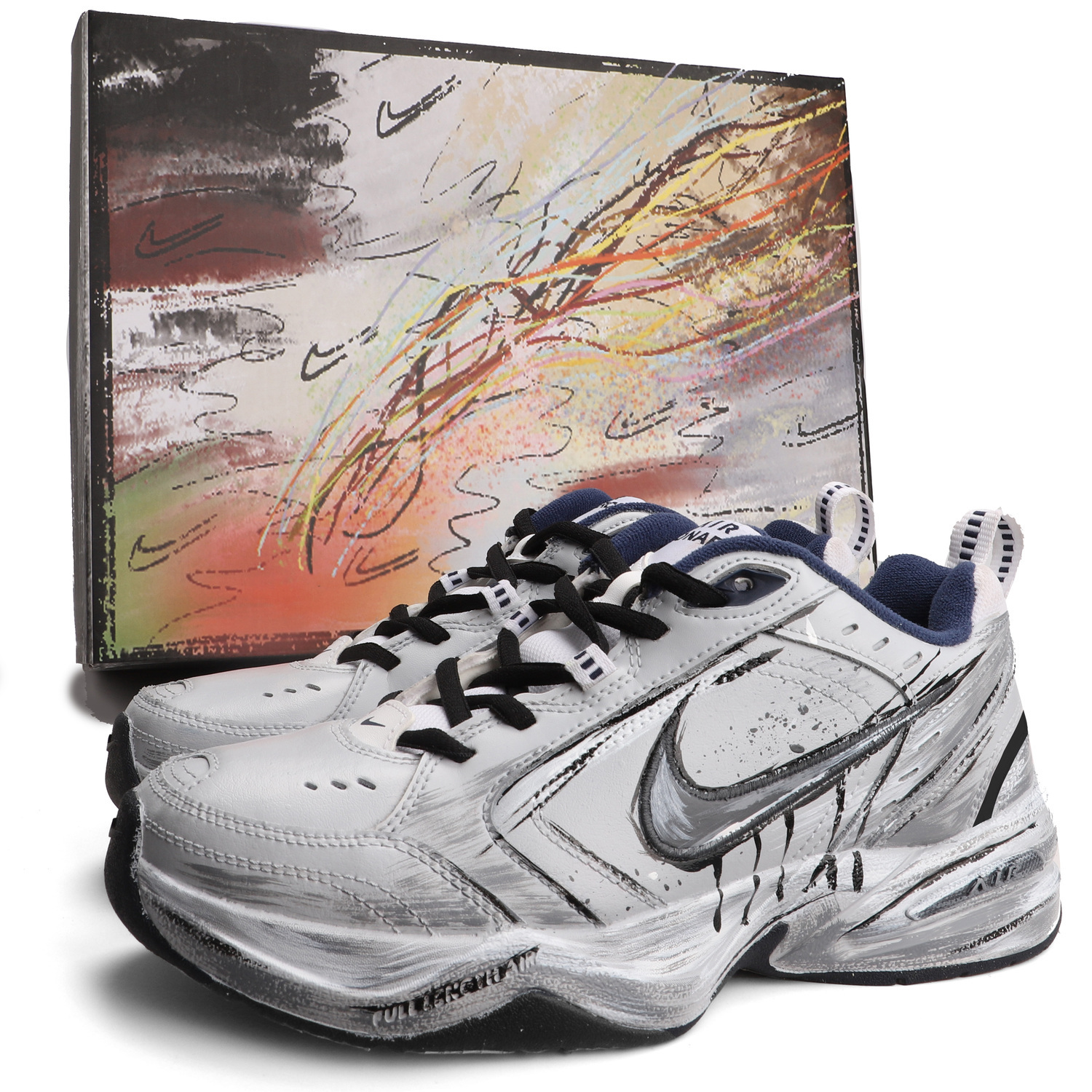 

Nike Эйр Монарх 4 Чанки Сникерсы Унисекс Светло-серые, цвет Light Gray