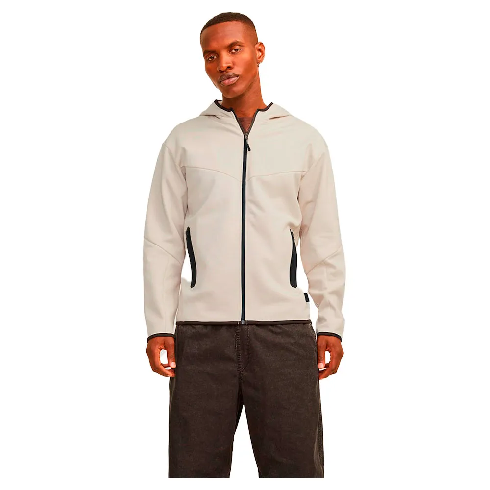 

Толстовка Jack & Jones Fusion full zip, бежевый