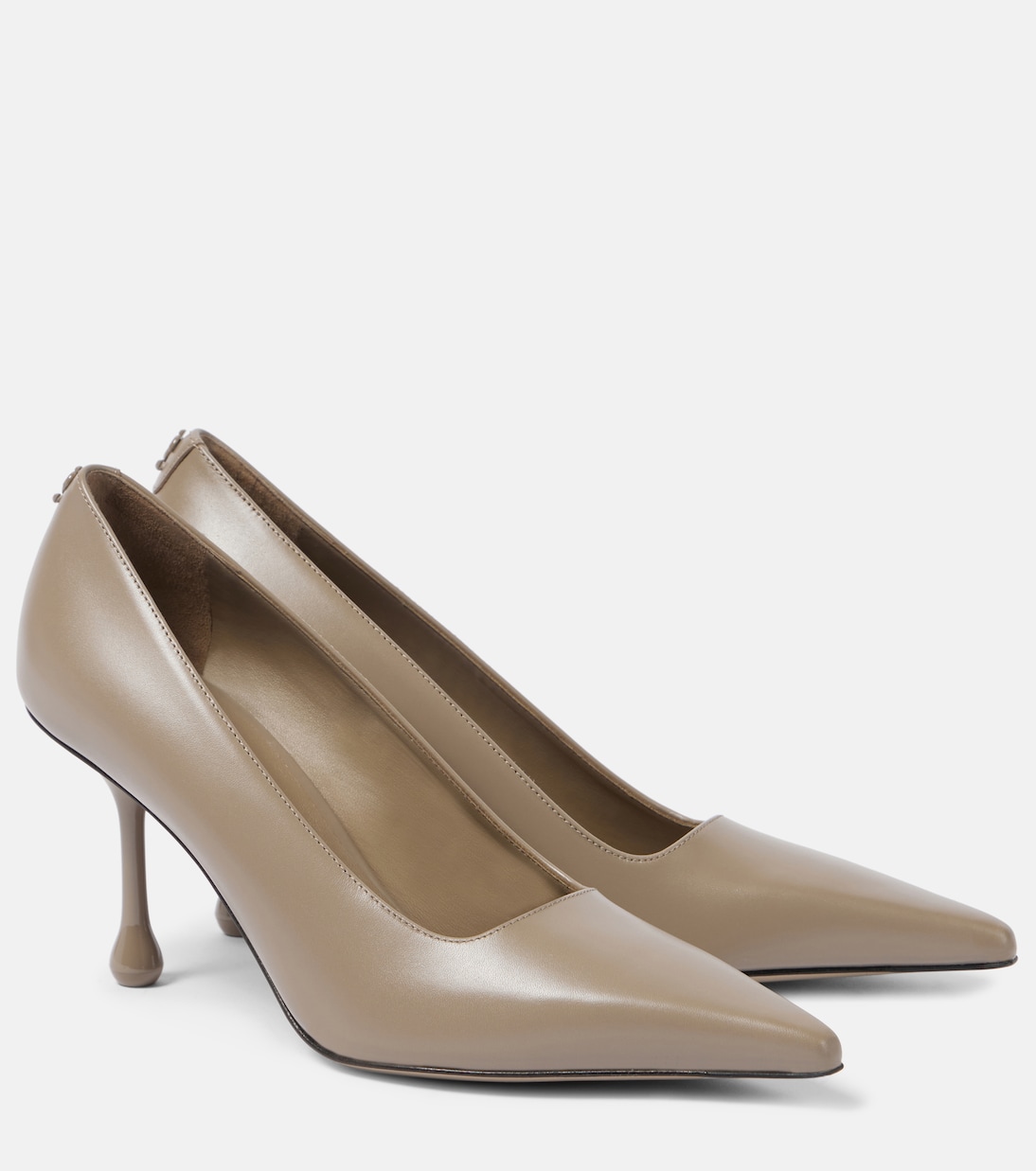 Кожаные туфли Ixia 80 Jimmy Choo, серо-коричневый