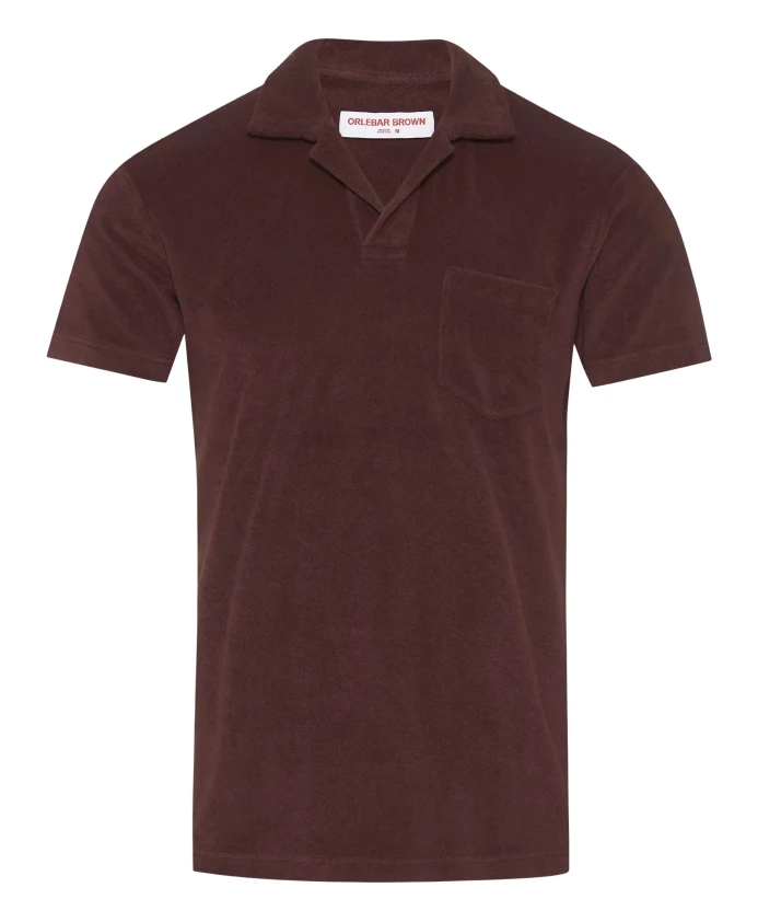 

Хлопковая рубашка-поло без пуговиц, произведено в Португалии. Orlebar Brown, красный