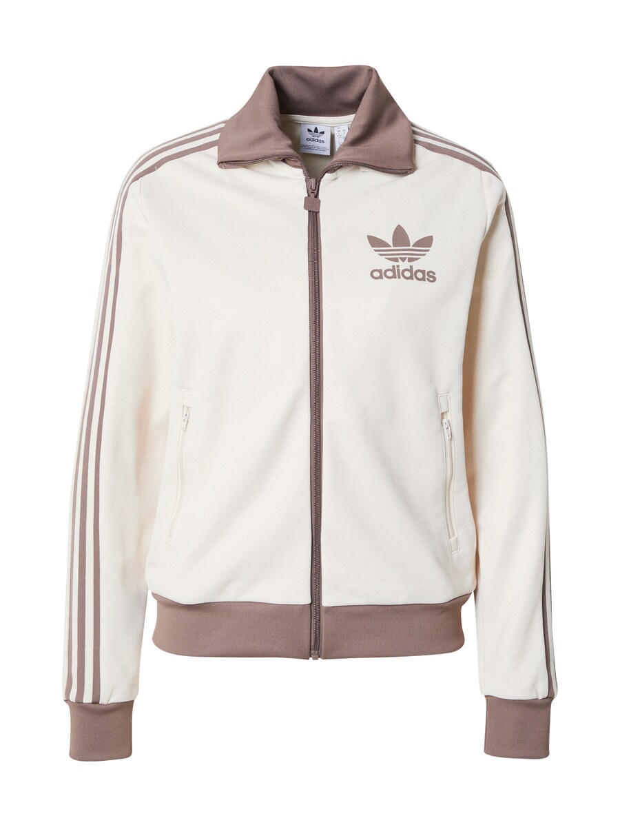 

Толстовка с капюшоном на молнии ADIDAS ORIGINALS Beckenbauer, белый