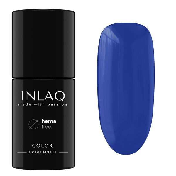 

Гибридный лак для ногтей темно-синий, 6 мл Inlaq Glamour, цвет navy blue
