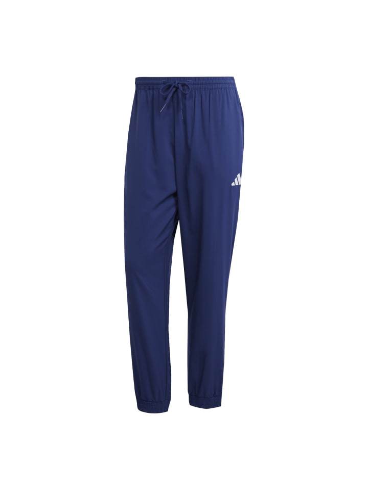

Adidas Укороченные синие спортивные штаны
