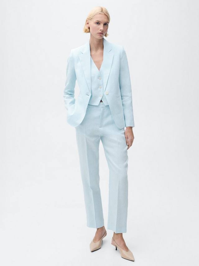 

Безрукавка Boreli из льна Mango, Pastel Blue