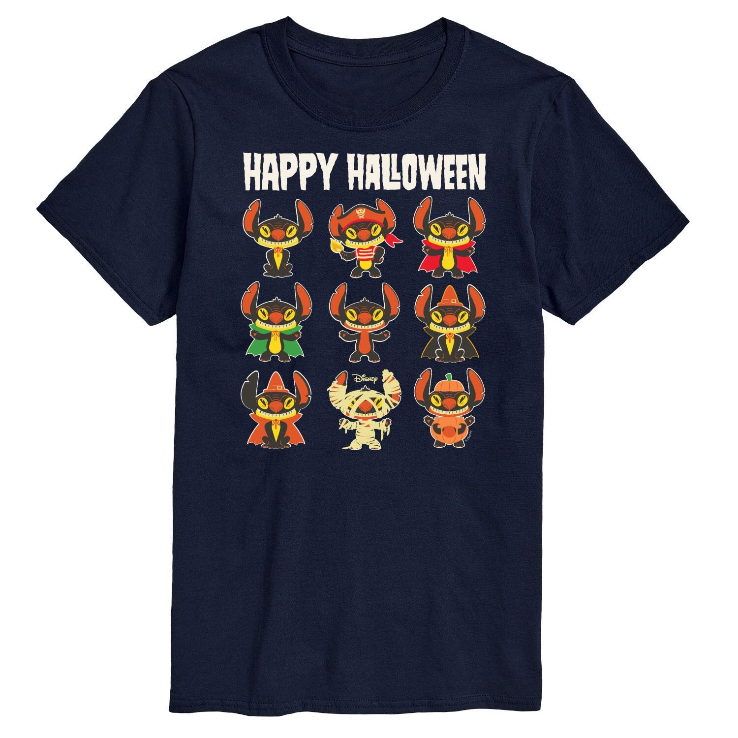 

Футболка Disney's Lilo & Stitch Big & Tall с цветком Happy Halloween Licensed Character, синий