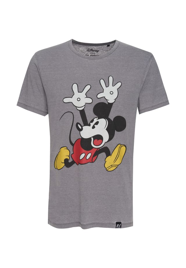 

Футболка Disney Mickey Mouse Panic в классическом дизайне Re:Covered, серый