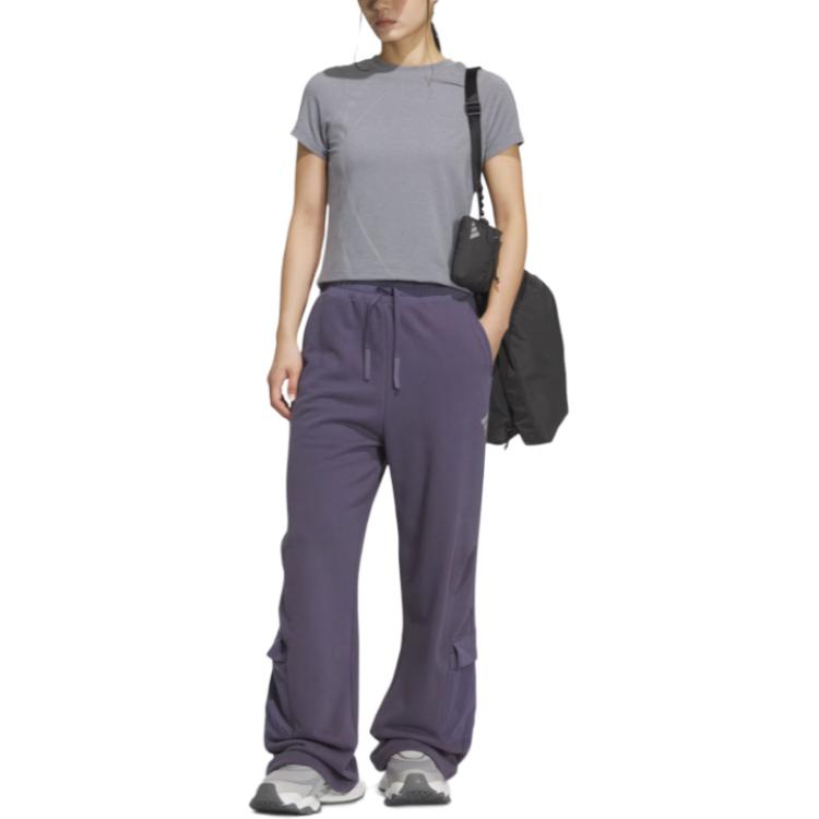FOS FW25 FUTURE STYLE JOGGERS вязаные спортивные штаны женские Adidas, мягкий фиолетовый — фото 4