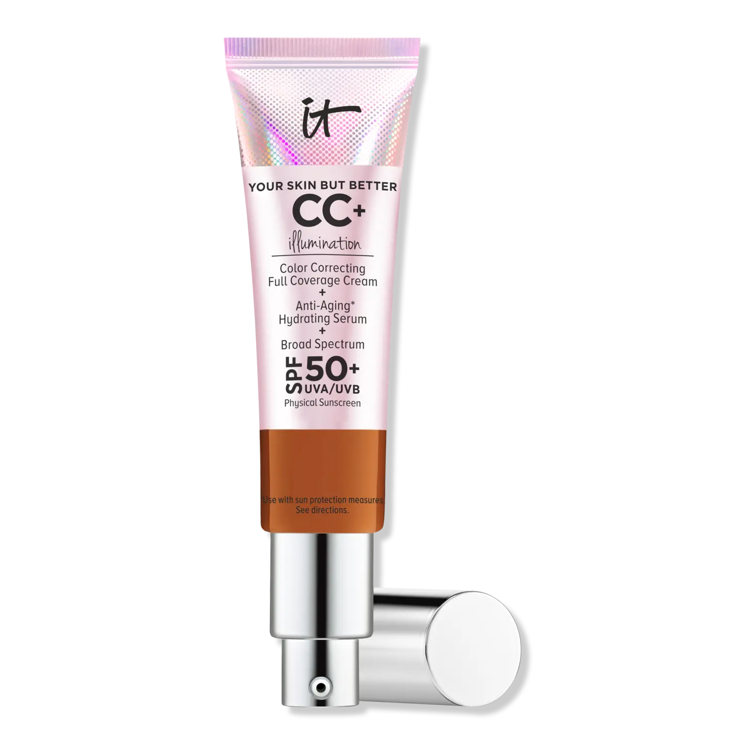 

CC+ крем для осветления кожи с SPF 50+ IT Cosmetics, Rich Honey (caramel brown)