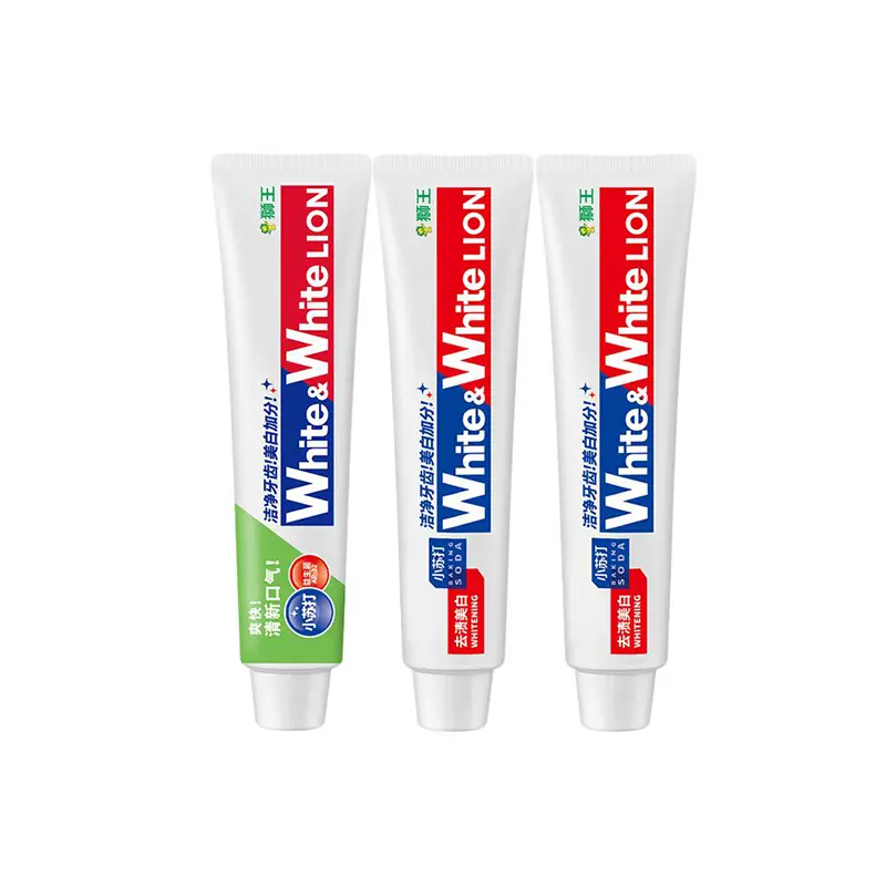 

Отбеливающая зубная паста с пищевой содой для свежести, очищение, 2 шт/6 шт, Lime LION, Three-Piece Set: Lime Toothpaste 120g+Grapefruit Toothpaste 120g*2