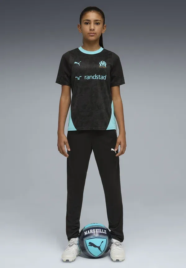 Футболка клубная Olympique de Marseille Puma, черный/командный аква — фото 3