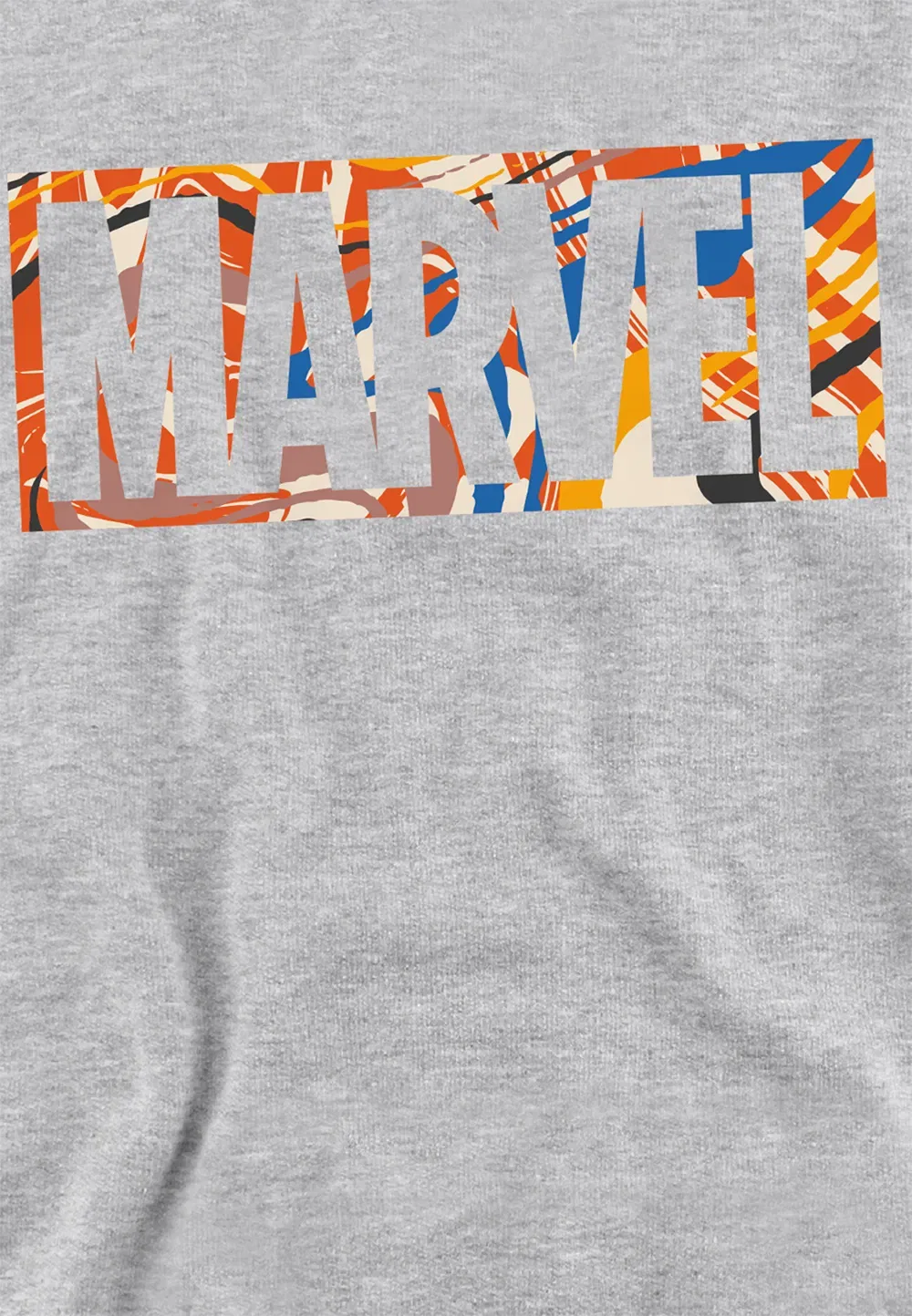 Худи для детей Marvel Paint Brick, Athletic Heather, серый — фото 2
