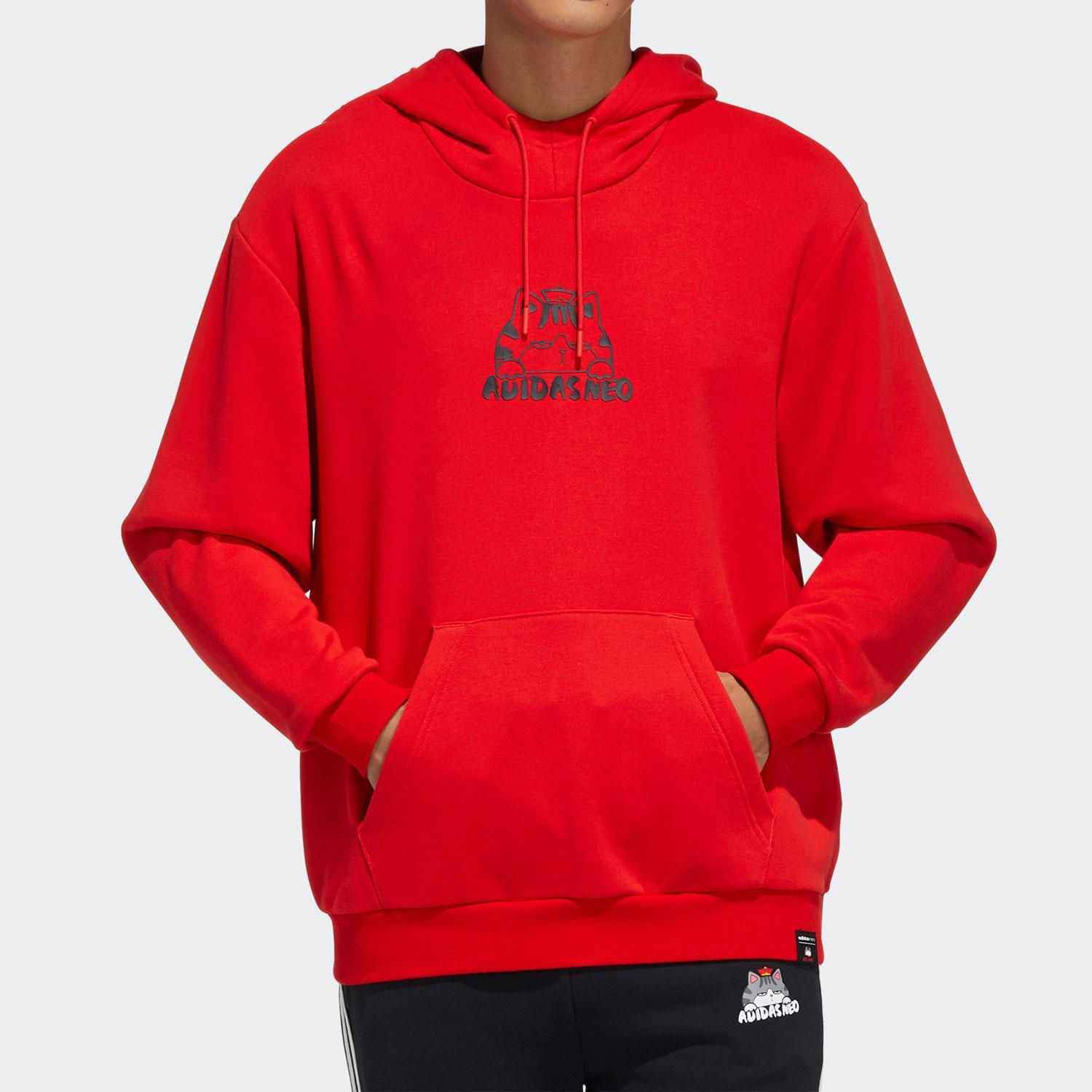 Adidas Neo Мужская толстовка красная — фото 3