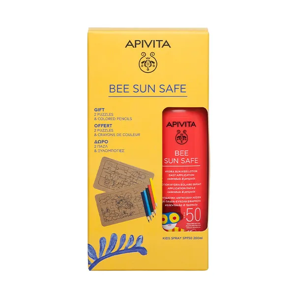 Детский солнцезащитный спрей SPF50 Pack Infantil Bee Sun Safe Apivita, 1 UD — фото 2